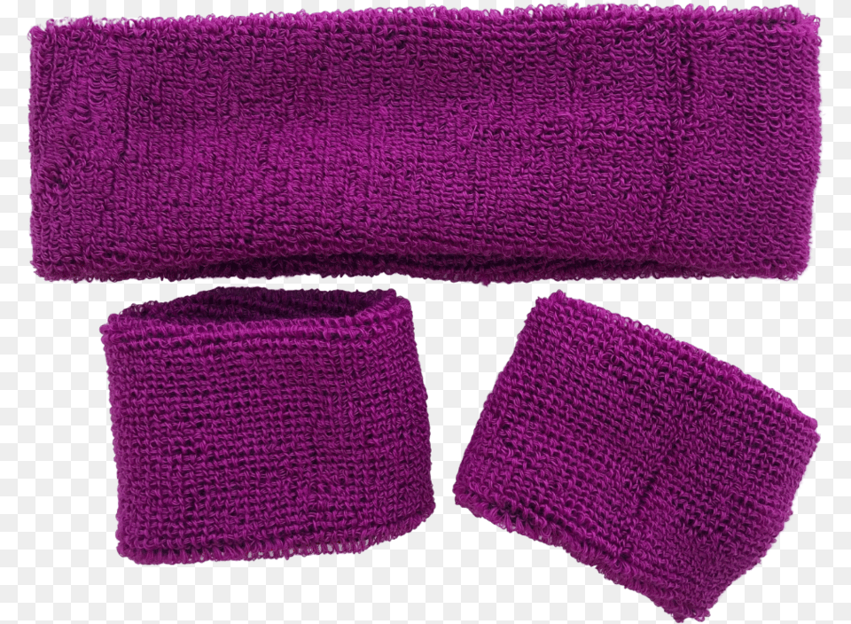 Sweat Band Set 3pc Wool, Home Decor, Rug, Purple Free Transparent Png