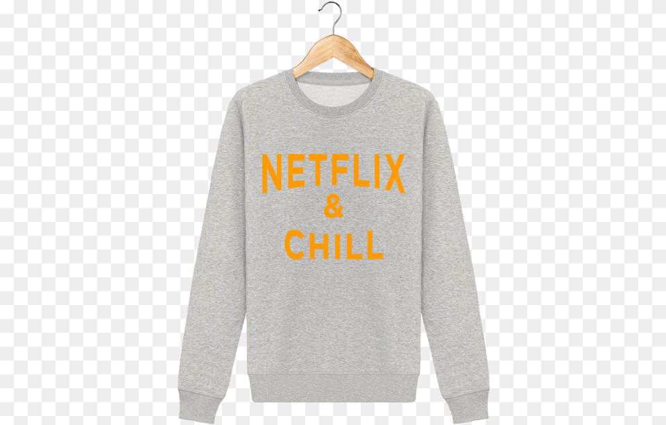 Sweat Bio Netflix U0026 Chill Full Size Image Man, Clothing, Knitwear, Sweater, Sweatshirt Free Png