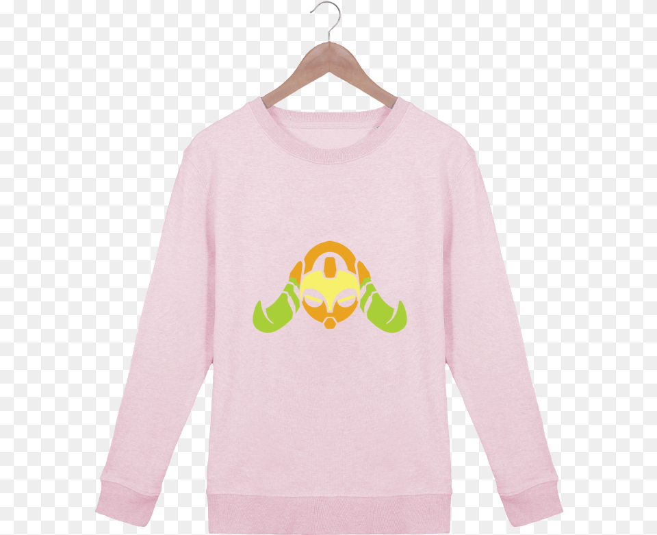 Sweat Col Rond Femme Stella Hides Orisa Par Lisartistaya Orisa And Icon Logo Overwatch Tote Bag, Clothing, Knitwear, Long Sleeve, Sleeve Png Image