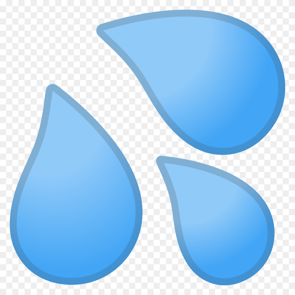 Sweat Droplets Free Icon Of Noto Emoji Sweat Drop, Cutlery, Droplet, Flower, Petal Png Image