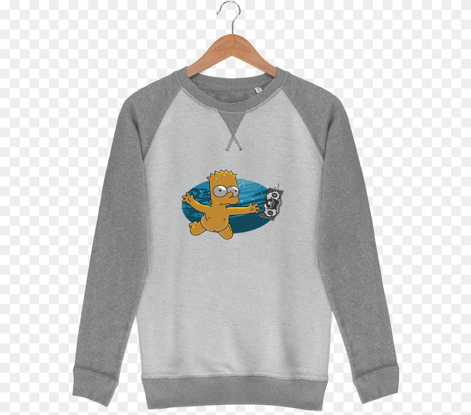 Sweat French Terry Bart Simpson By Lisartistaya Naked Bart Simpson Underwater Movies Huge 47x35 Print, Sweatshirt, Sweater, Clothing, Sleeve Free Png