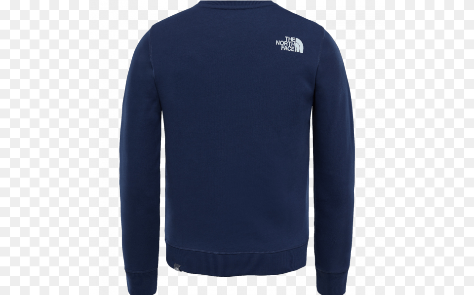 Sweat The North Face Y Box Crew Cosmic Blue Logo, Clothing, Fleece, Knitwear, Long Sleeve Free Transparent Png