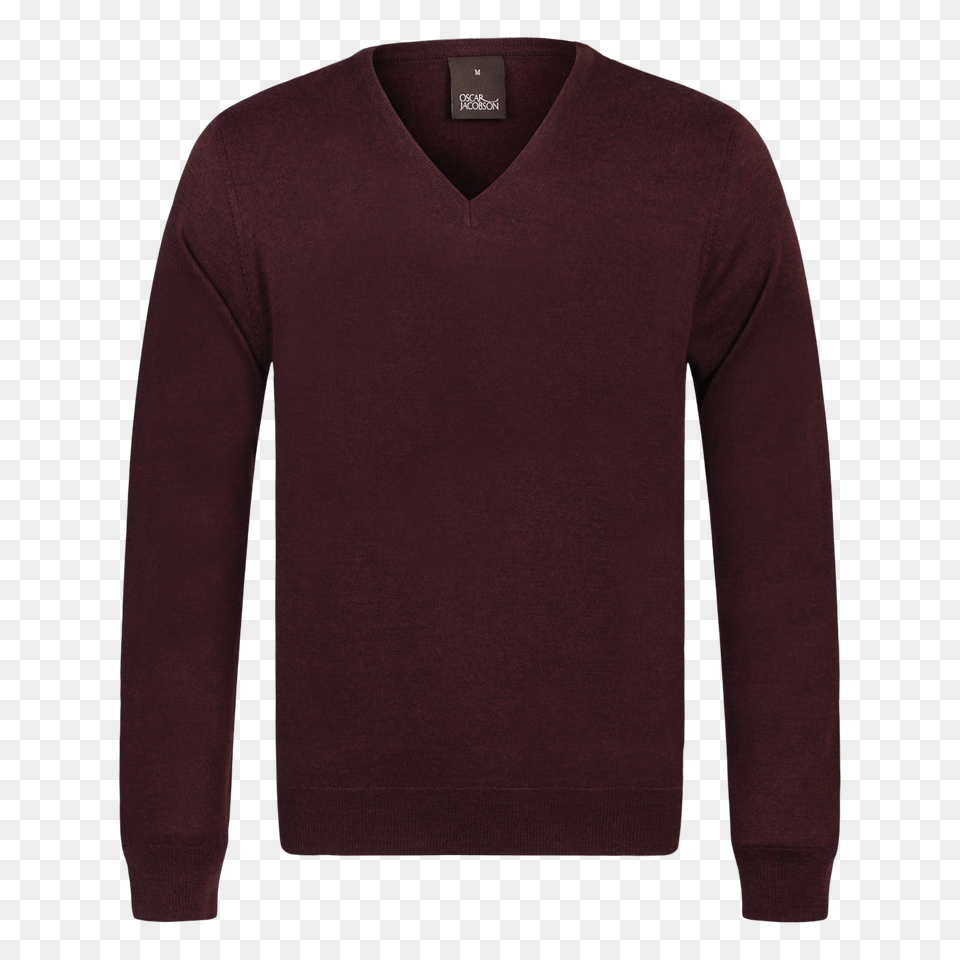 Sweater, Clothing, Knitwear, Long Sleeve, Maroon Free Png