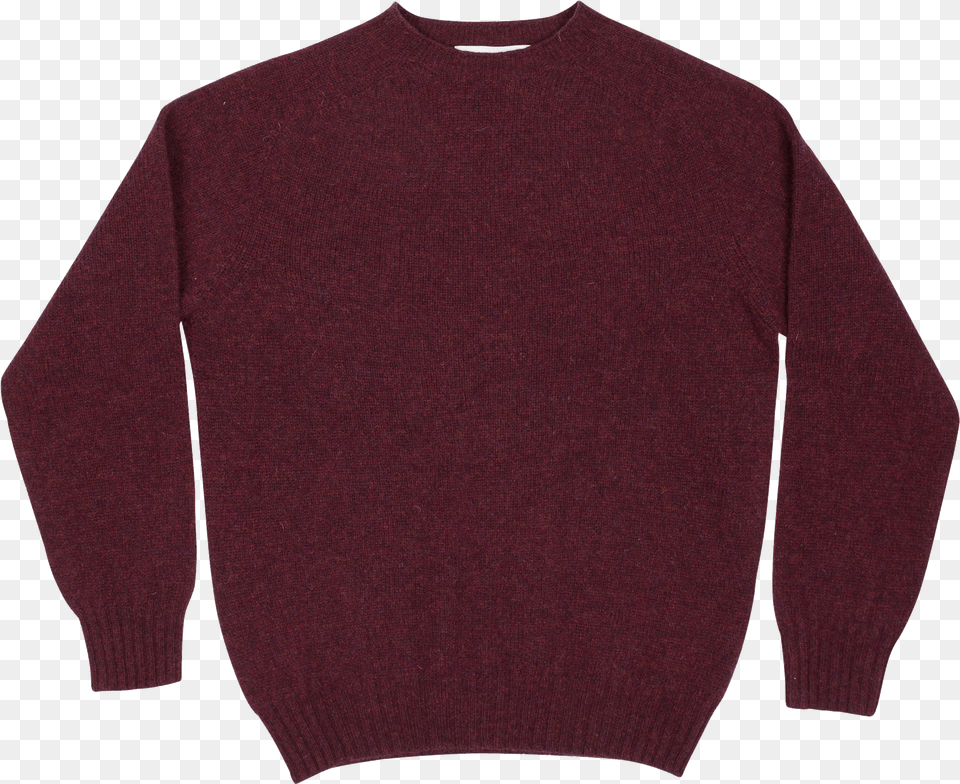 Sweater, Clothing, Knitwear, Maroon, Sweatshirt Png Image