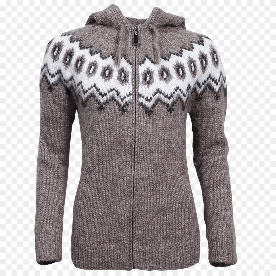 Sweater, Clothing, Knitwear, Coat, Hoodie Png Image