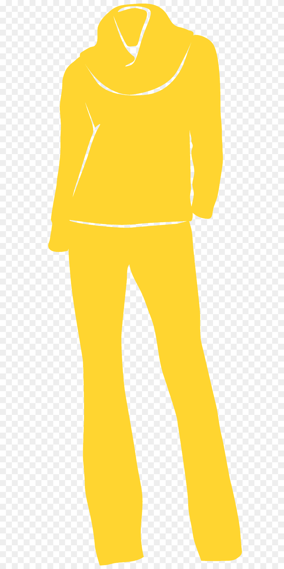 Sweater And Trousers Silhouette, Adult, Male, Man, Person Free Png