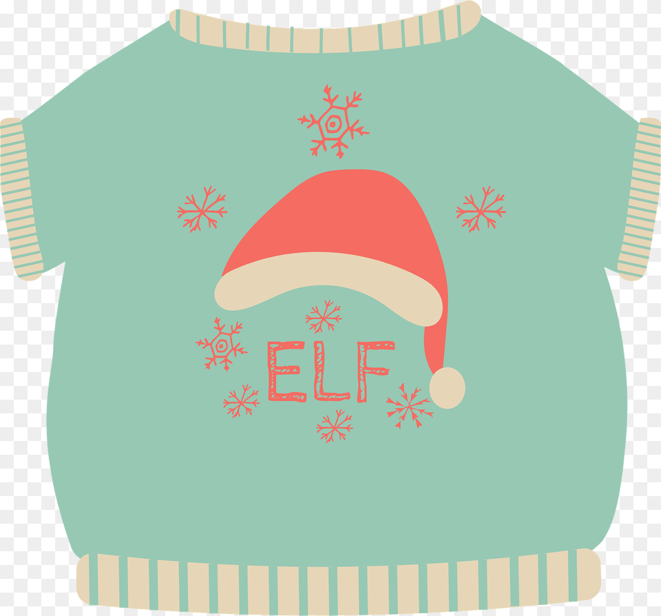 Sweater Elf Clipart, Applique, Clothing, Pattern, T-shirt Png Image