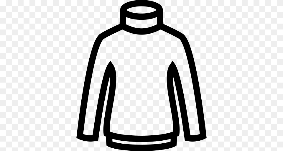 Sweater Icon, Gray Free Png