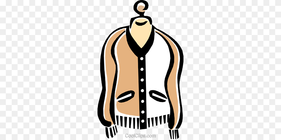 Sweater Royalty Vector Clip Art Illustration, Vest, Shirt, Clothing, Person Png