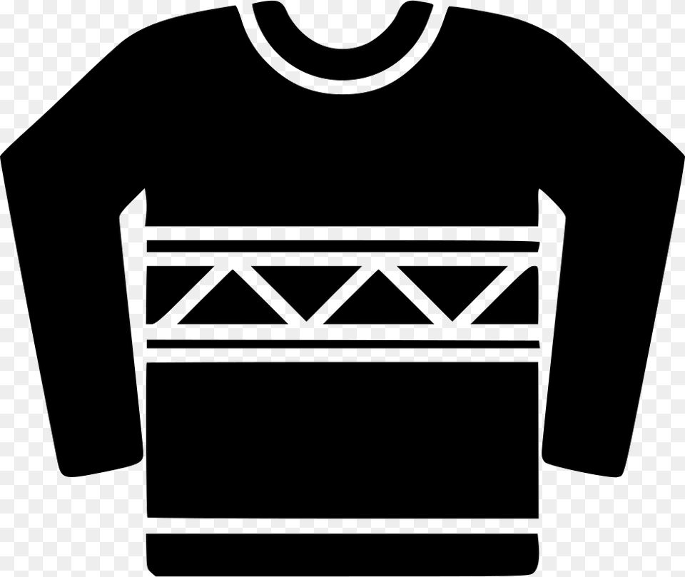 Sweater Sweater Icon, Clothing, Stencil, T-shirt, Long Sleeve Free Png Download