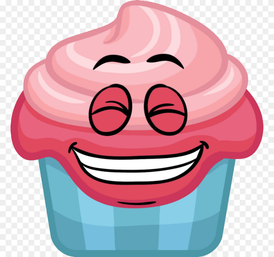 Sweating Cupcake Clipart Download Cartoon Silver Coin, Cake, Cream, Dessert, Food Free Png