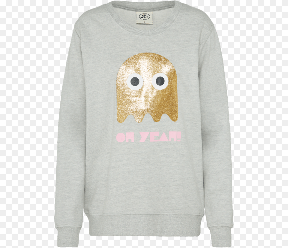 Sweatshirt Space Ghost Gold Grau Sweatshirt, Sweater, Sleeve, Long Sleeve, Knitwear Free Png