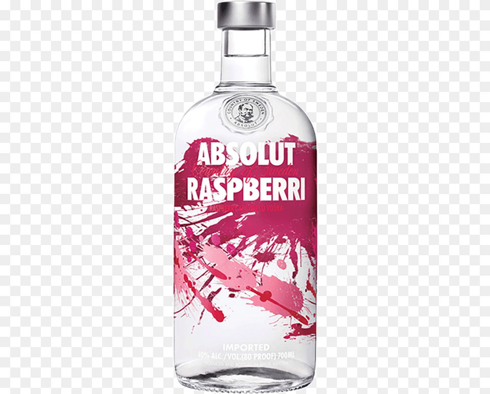 Sweden Imports Absolut Vodka Absolut Raspberry Flavor Absolut Raspberry, Alcohol, Beverage, Liquor, Gin Png Image