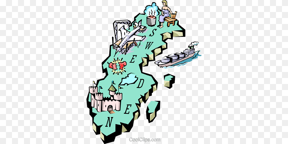 Sweden Map Royalty Free Vector Clip Art Illustration, Baby, Person, Dynamite, Weapon Png Image