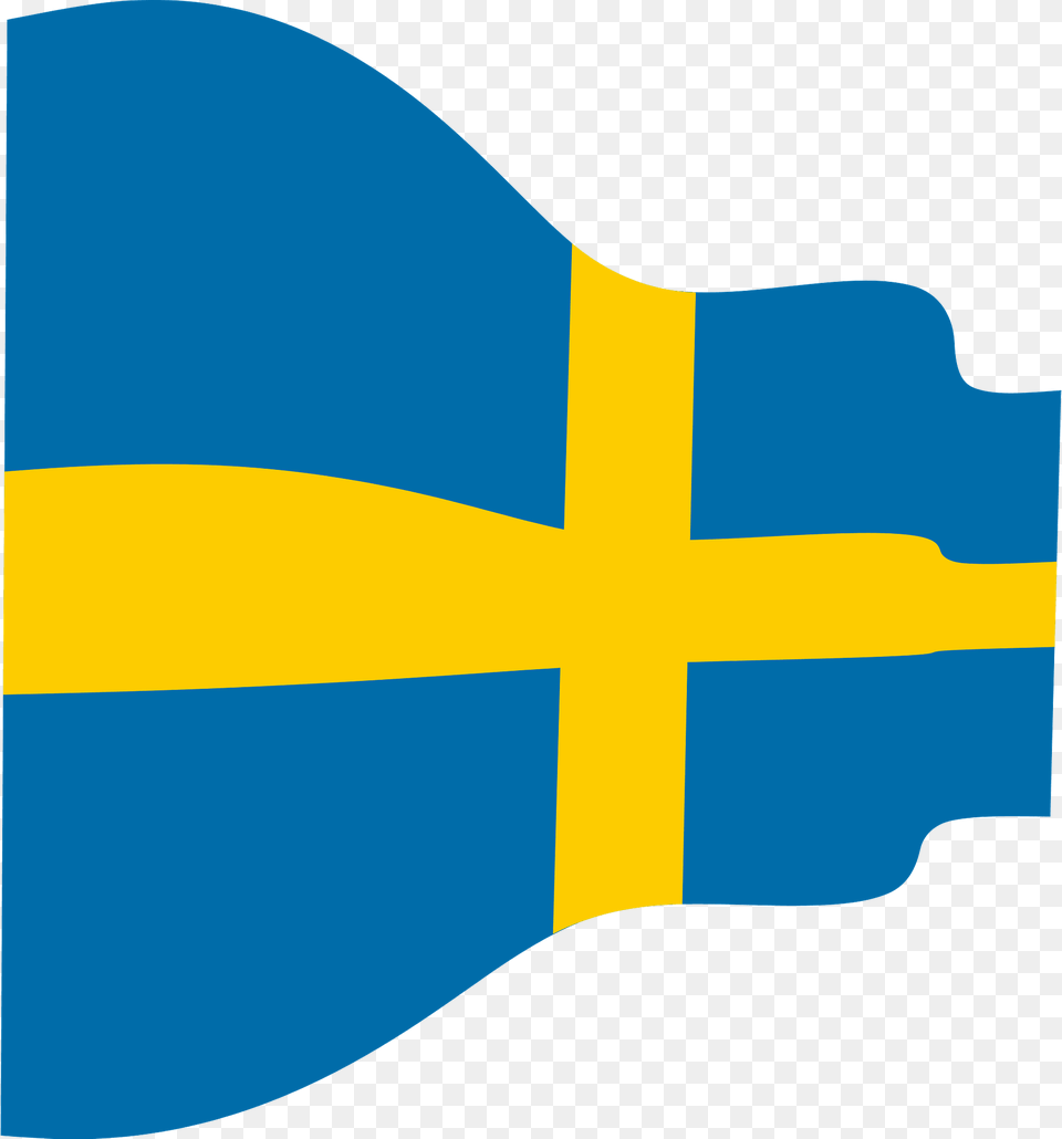 Sweden Wavy Flag Clipart, Oars, Paddle Free Png