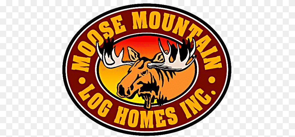 Swedens Oldest Log Home Moose Mountain Log Homes, Logo, Emblem, Symbol, Animal Png Image