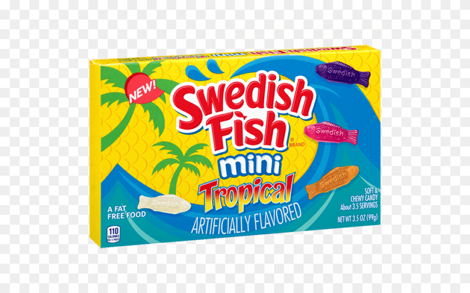 Swedish Fish Swedish Fish Tropical Box, Gum, Animal, Sea Life Free Png Download