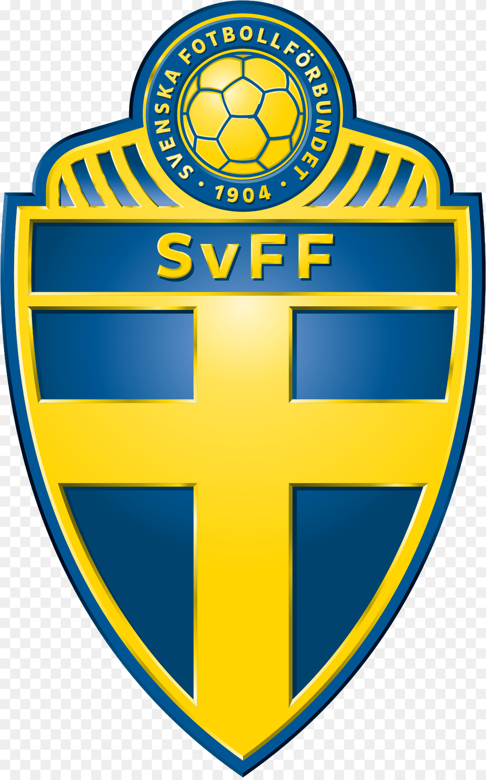 Swedish Football Association, Badge, Logo, Symbol, Ball Free Png Download