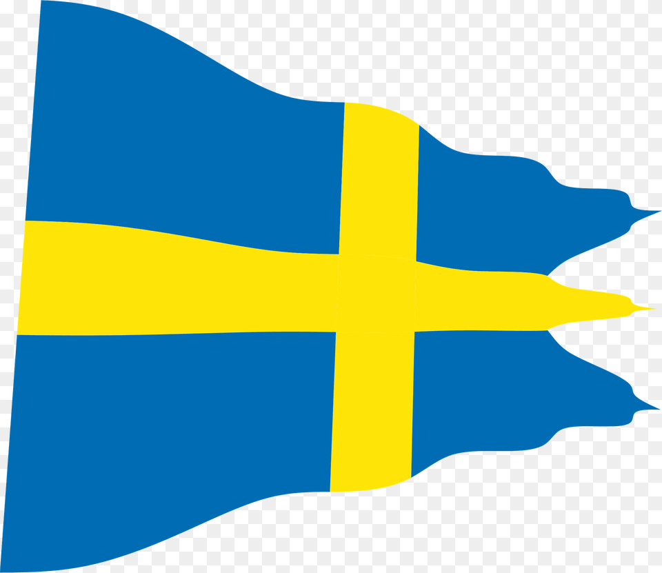 Swedish Naval Wavy Flag Clipart, Animal, Fish, Sea Life, Shark Free Transparent Png