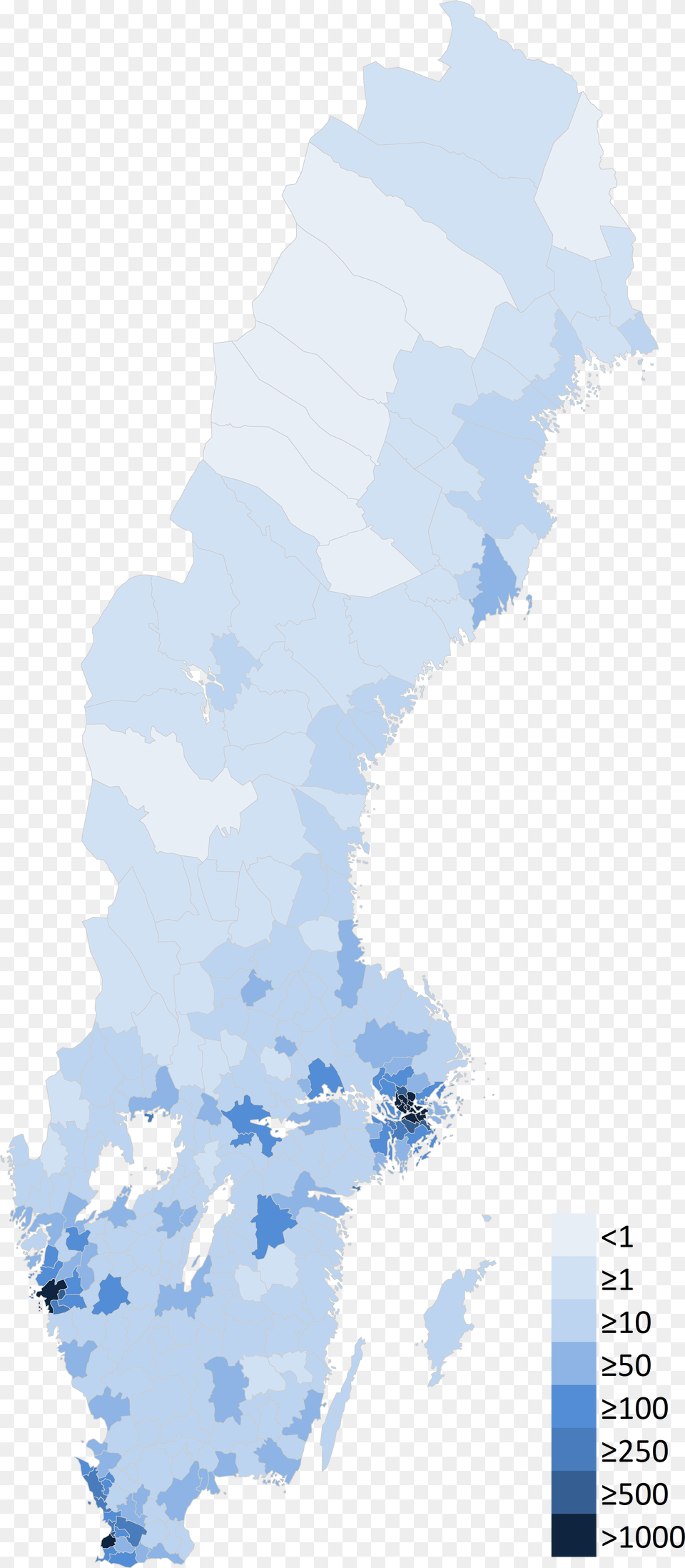 Swedish Population Density 2016 12 31 Sverigekarta Landskap, Chart, Plot, Nature, Water Png