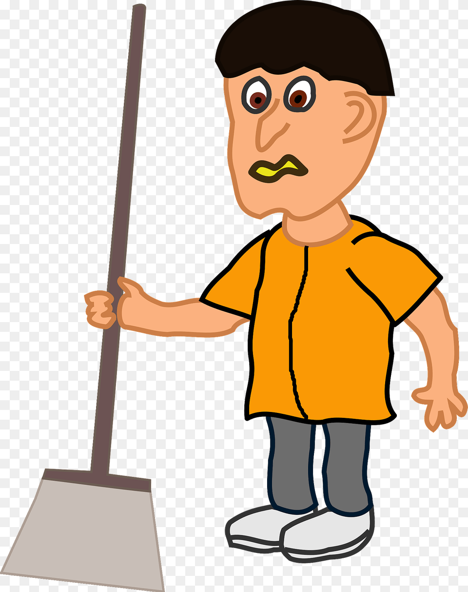 Sweeper Clipart, Cleaning, Person, Baby, Face Free Png Download