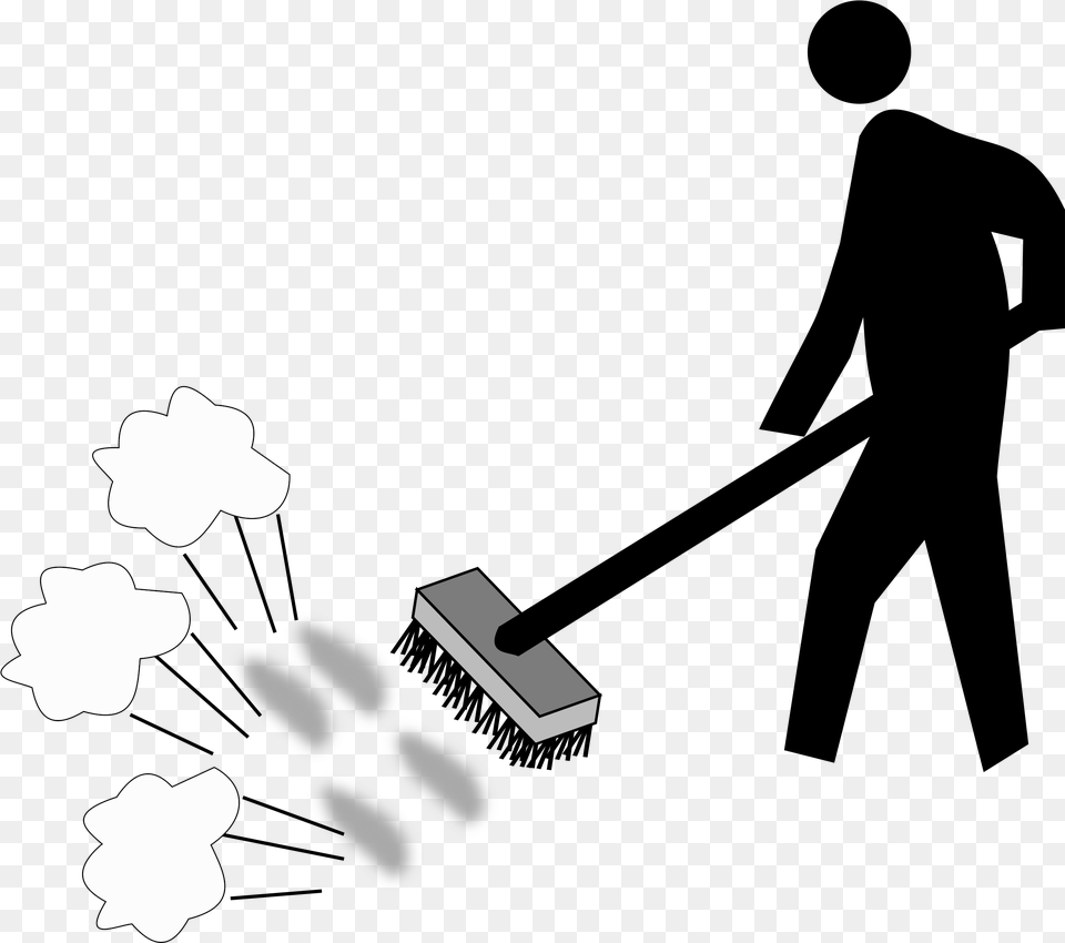 Sweeping Black And White Swachh Bharat Abhiyan Clipart, Weapon, Blade Free Transparent Png
