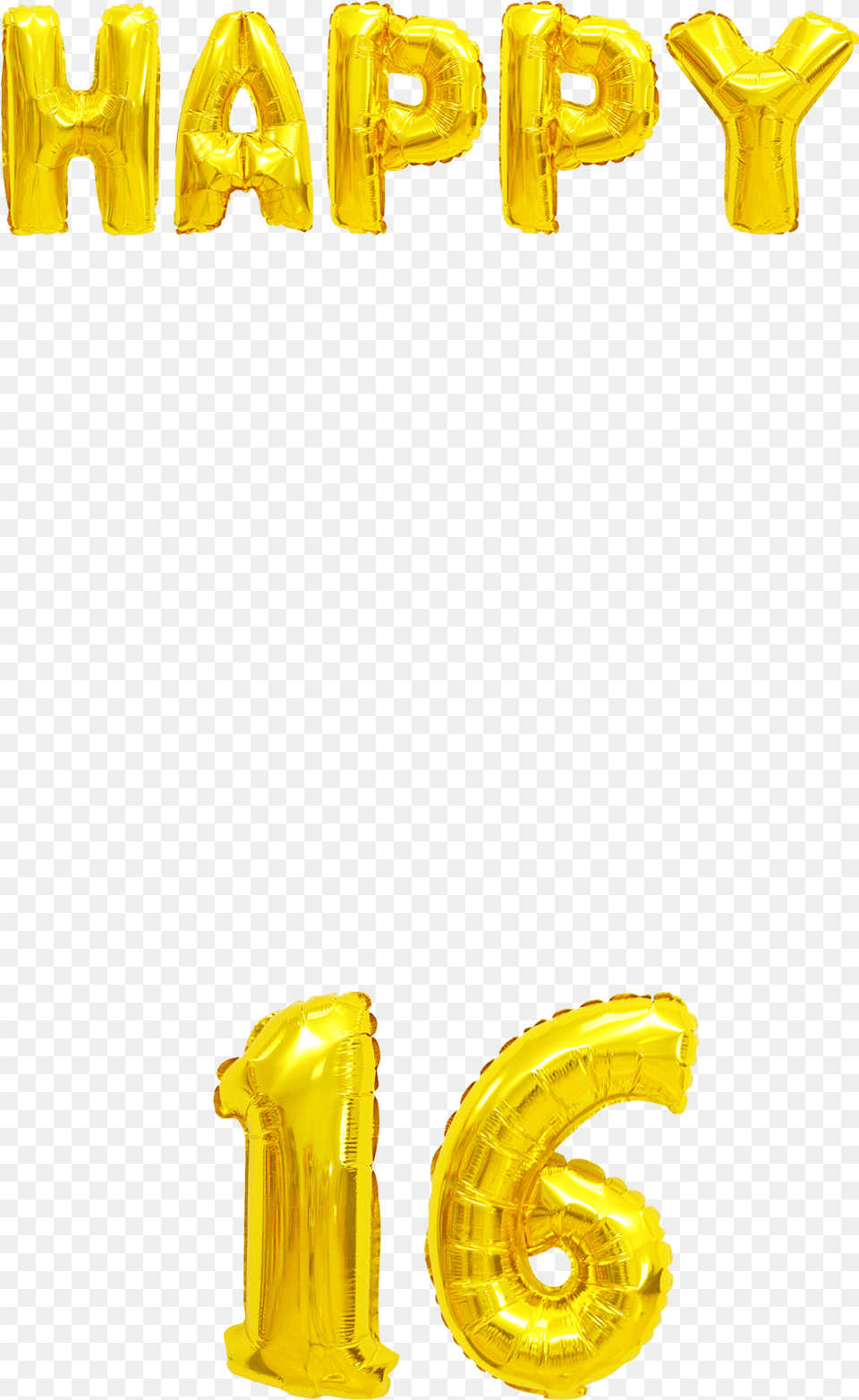 Sweet 16 Gold Balloons 16 Gold Balloon, Number, Symbol, Text Free Transparent Png