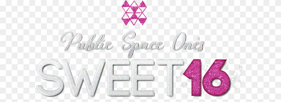 Sweet 16 Public Space One Triangle, Purple, Symbol, Text, Number Png Image