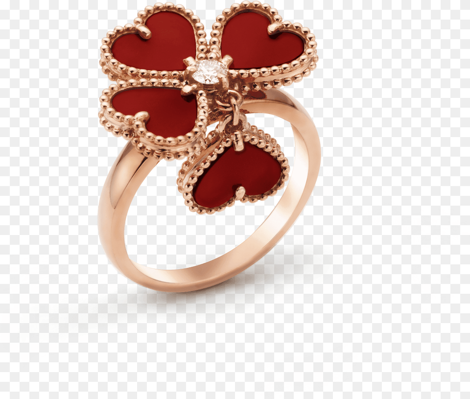 Sweet Alhambra Effeuillage Ring, Accessories, Jewelry Free Png