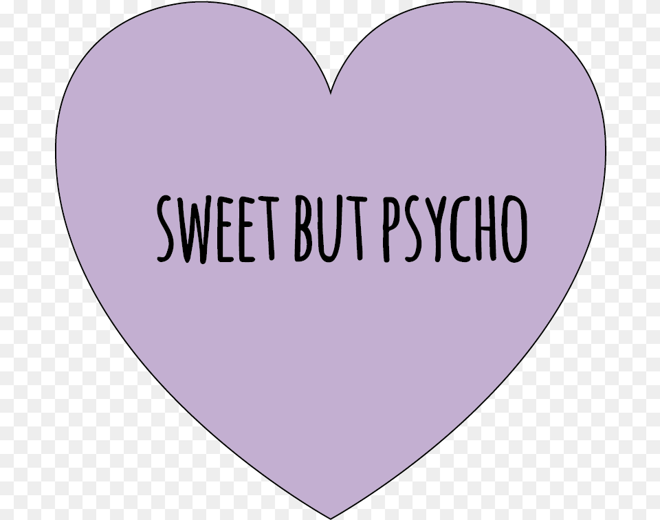 Sweet But Psycho Love Sticker Heart, Person Free Png Download