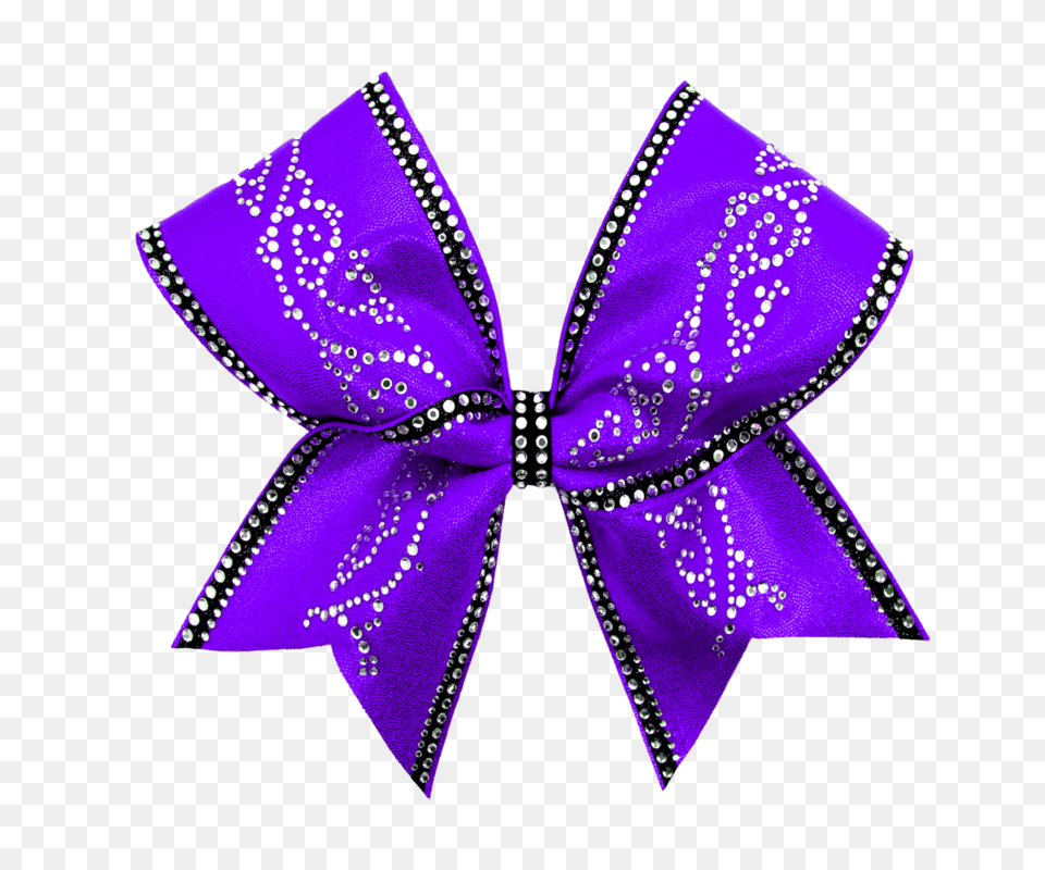 Sweet Caroline Rhinestone And Glitter Bow Fierce Bows, Accessories, Formal Wear, Purple, Tie Free Png Download