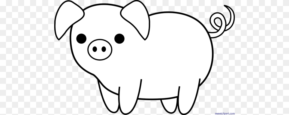 Sweet Clip Art, Animal, Mammal, Pig, Stencil Free Png