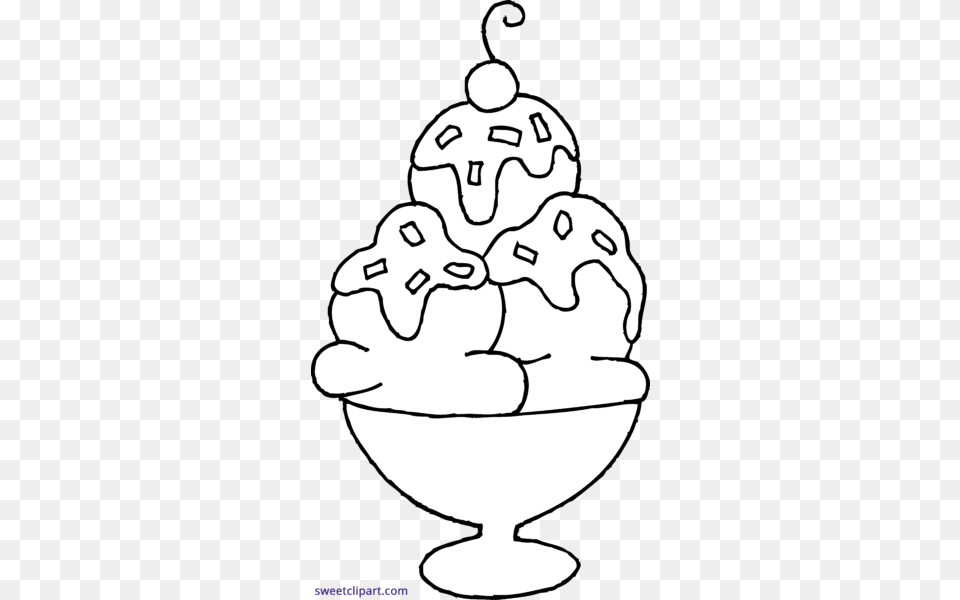 Sweet Clip Art Easy Colouring Pages Ice Cream, Dessert, Food, Ice Cream, Baby Png Image