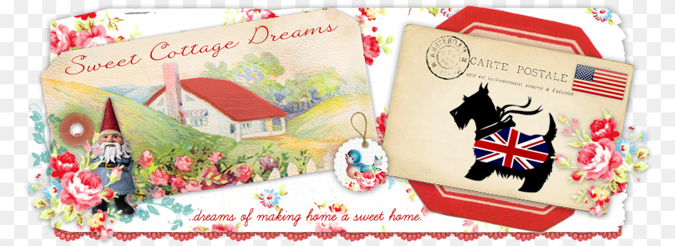 Sweet Cottage Dreams Craft, Envelope, Mail, Greeting Card, Person Png Image