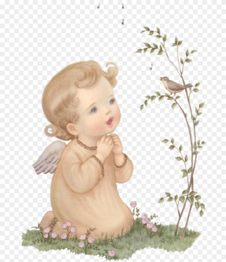 Sweet Easter Angels Angelito Vintage, Baby, Person, Face, Head Free Transparent Png