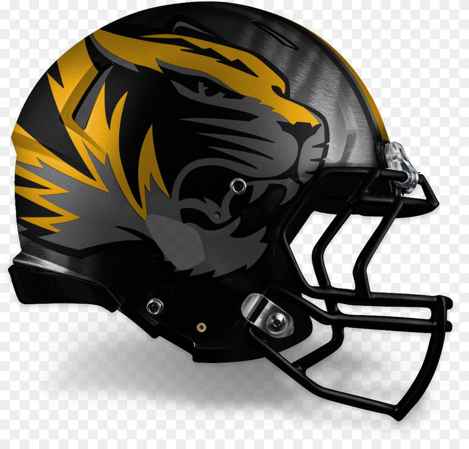 Sweet Helmet Redesign For Mizzou V2 Side Mizzou Football Uniforms 2012, Crash Helmet, American Football, Person, Playing American Football Free Transparent Png