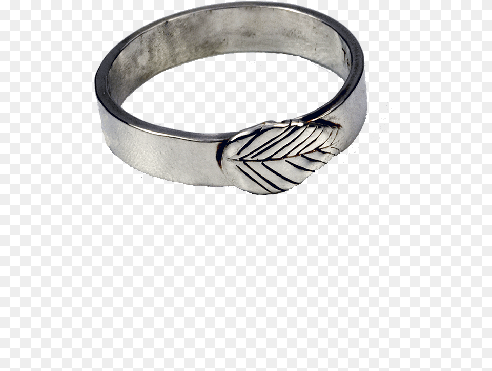 Sweet Leaf Sterling Silver Band Ring, Accessories, Jewelry Free Transparent Png
