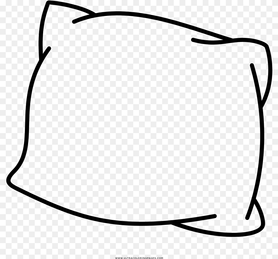 Sweet Looking Pillow Coloring, Gray Png