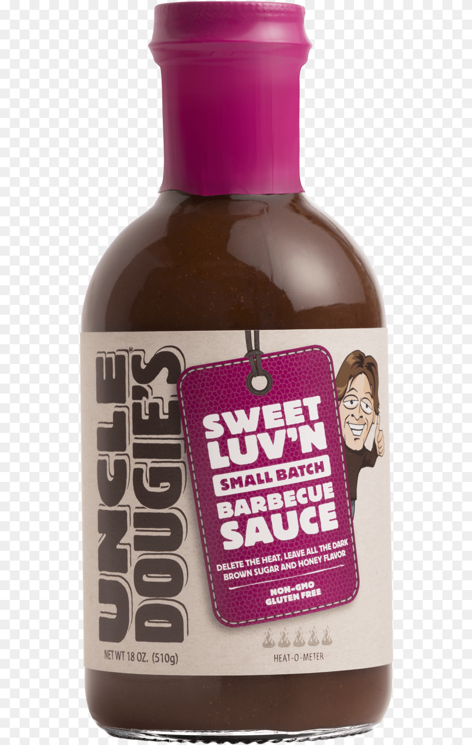 Sweet Luv N Small Batch Barbecue Sauce Glass Bottle, Lotion, Person, Face, Head Png