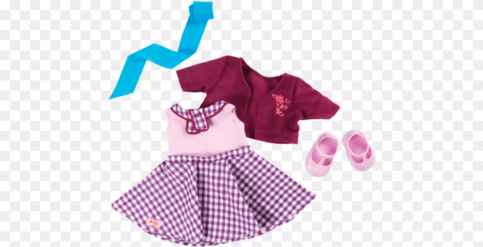 Sweet Memories Gingham Dress Our Generation Sweet Memories, Baby, Person, Clothing, Footwear Free Png