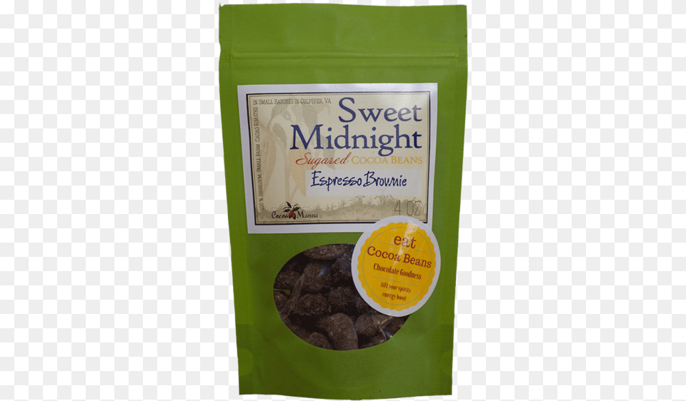 Sweet Midnight Espresso Brownie Cocoa Beans Cocoa Bean, Dessert, Food, Sweets Free Png