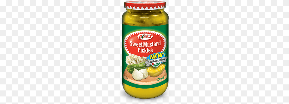 Sweet Mustard Pickles Bick39s Bick S Sweet Mustard Pickles, Food, Pickle, Relish, Ketchup Png Image