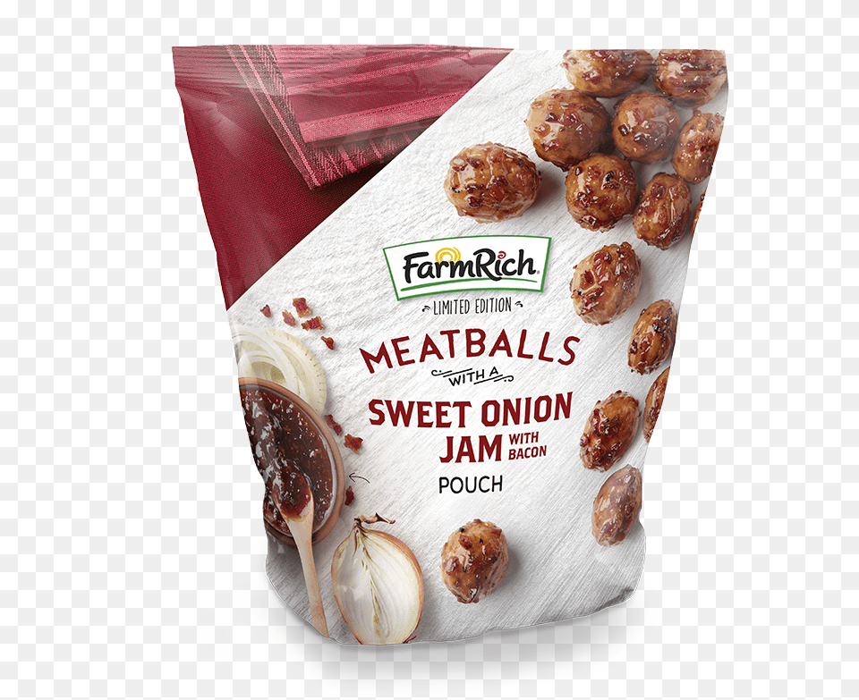 Sweet Onion Jam Sauced Meatballs With Bacon Farm Rich Breaded Mozzarella Sticks 24 Oz Box, Food, Meat, Meatball, Bread Free Transparent Png