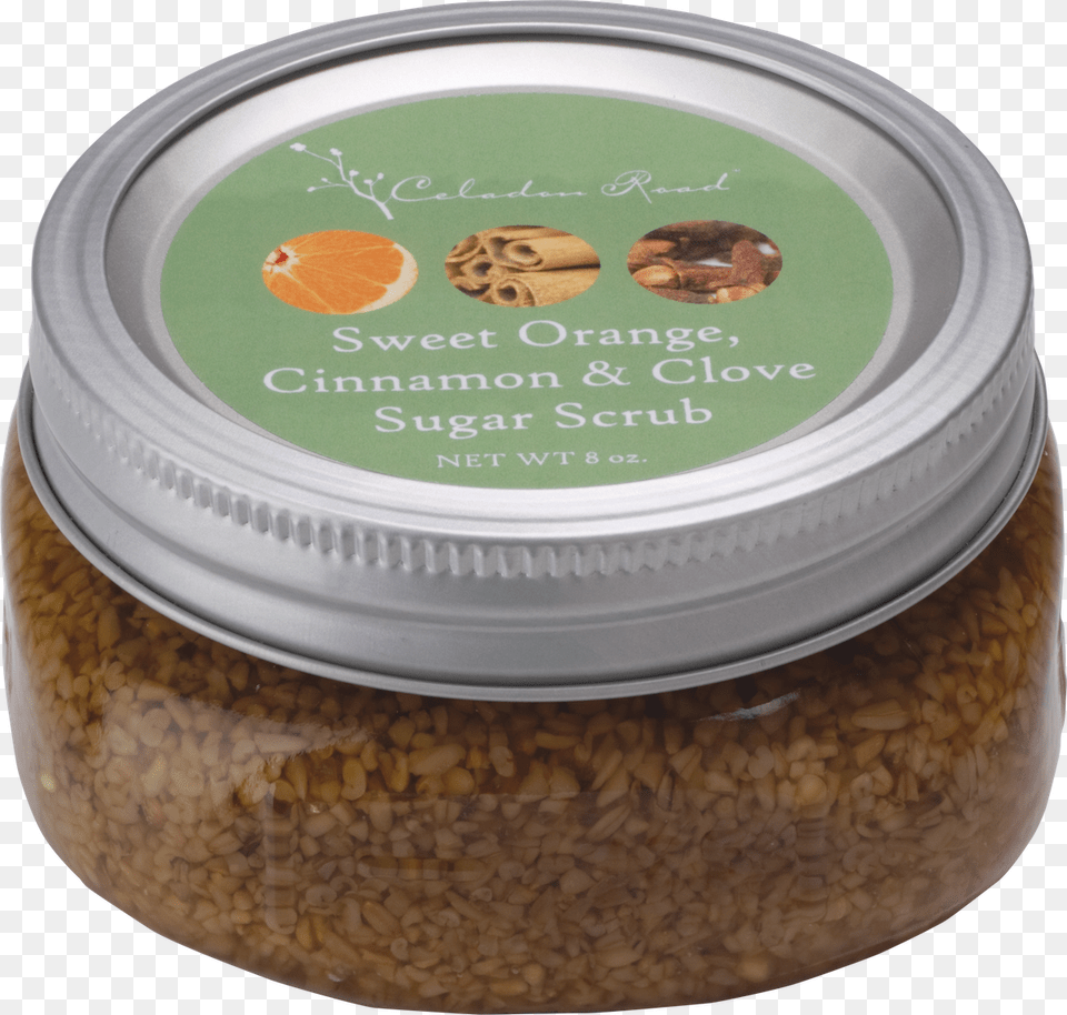 Sweet Orange Cinnamon Amp Clove Sugar Scrub Celadon Cosmetics, Jar, Citrus Fruit, Food, Fruit Free Png Download