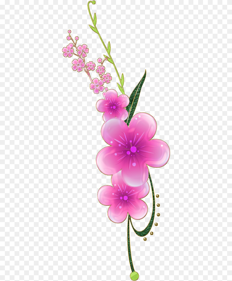 Sweet Pink Flowers Flor De Melissa Desenho, Flower, Geranium, Plant, Pattern Free Png