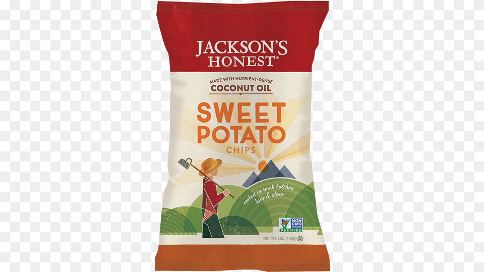 Sweet Potato Chips Large Bag Jackson39s Honest Sweet Potato Chips, Advertisement, Powder, Food, Flour Free Png Download