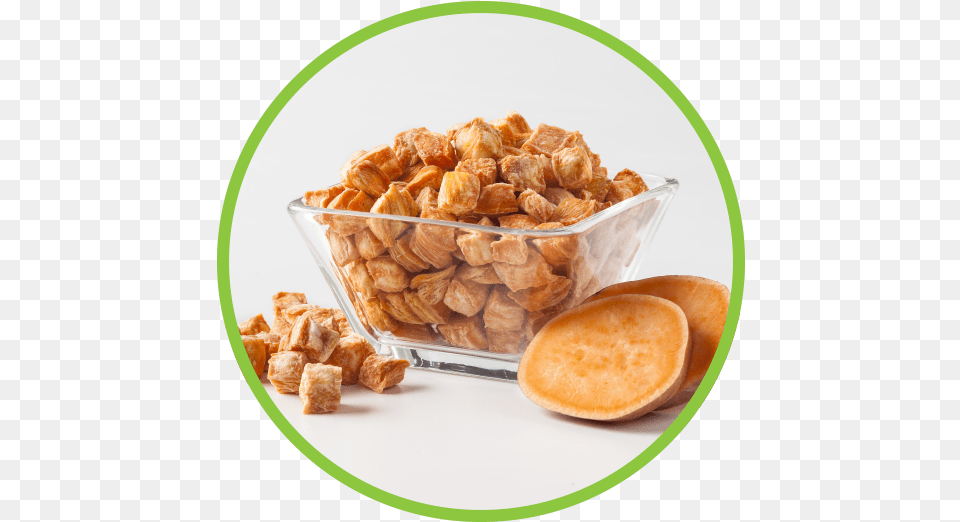 Sweet Potato Cubes Md Circle Breakfast Cereal, Plate, Food, Produce Free Png
