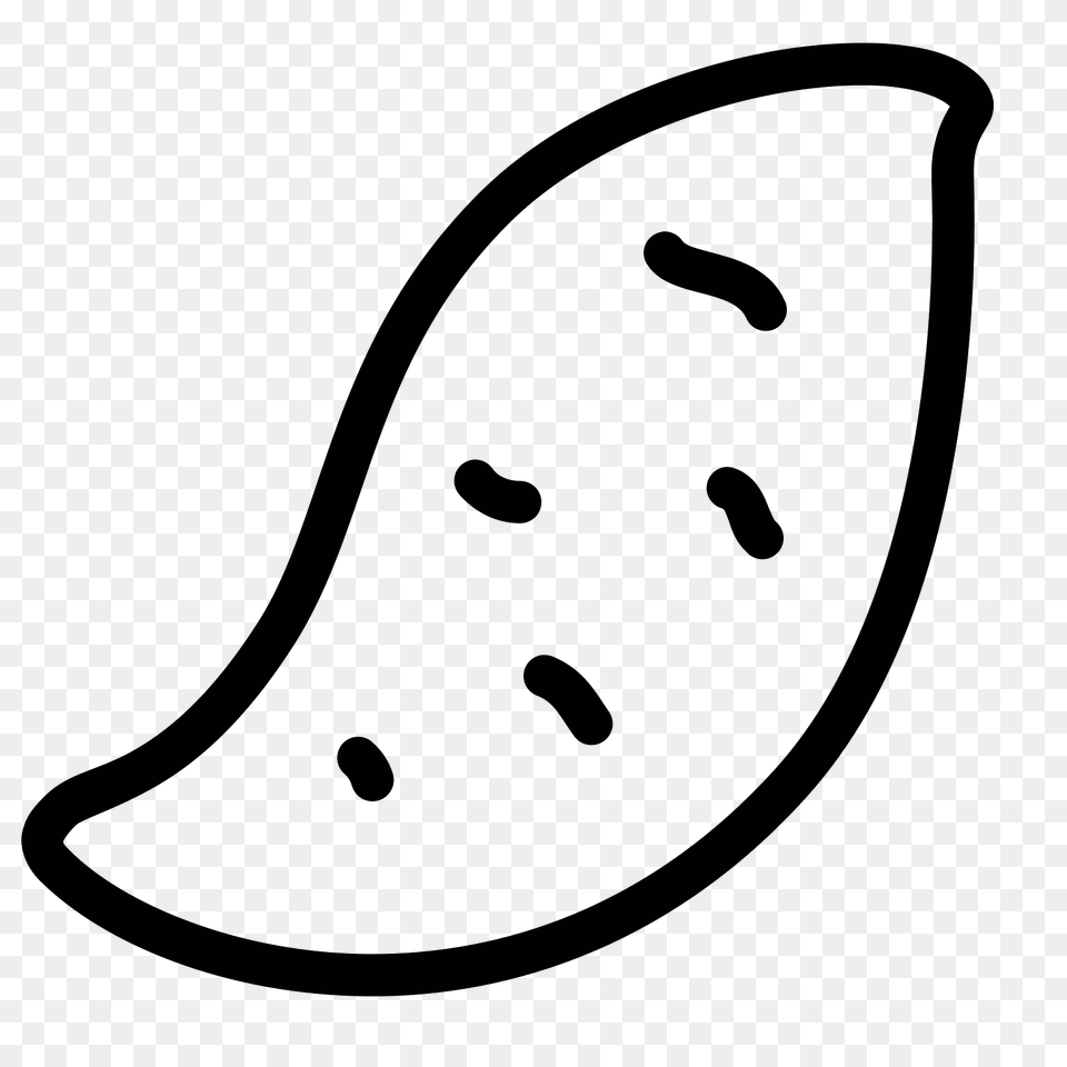 Sweet Potato Icon, Gray Png Image