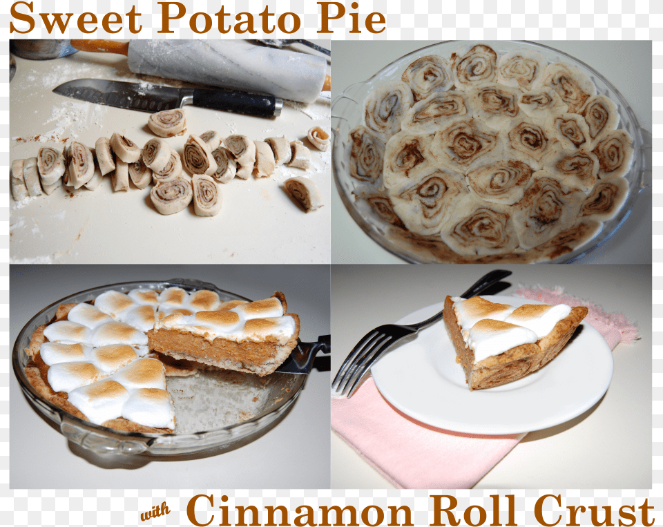 Sweet Potato Pie With Cinnamon Roll Crust Snack Cake, Meal, Food, Dish, Blade Free Png