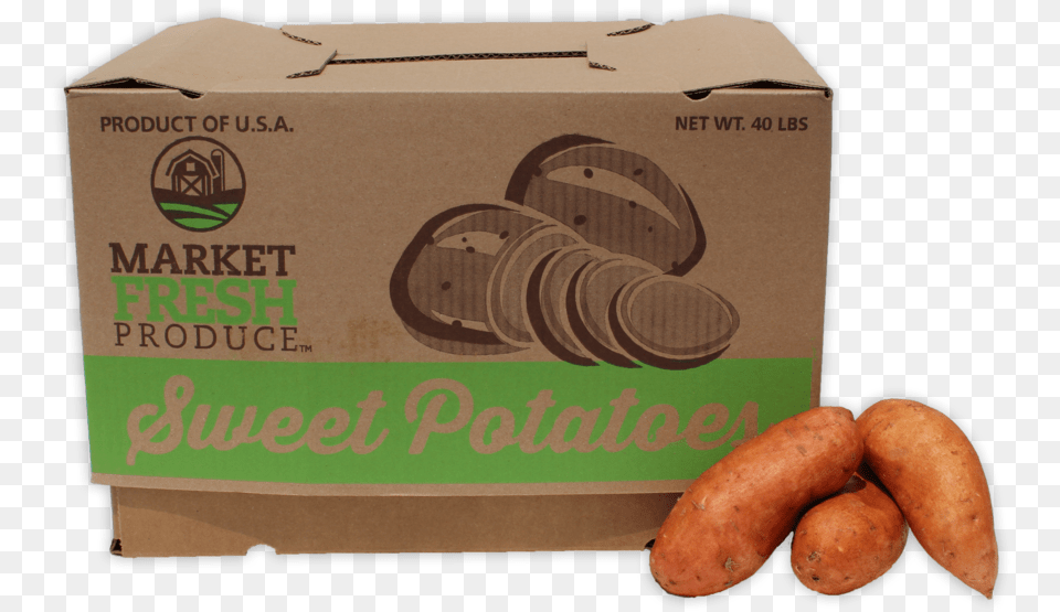 Sweet Potatoes No Background 3 Cervelat, Box, Food, Produce, Plant Png Image